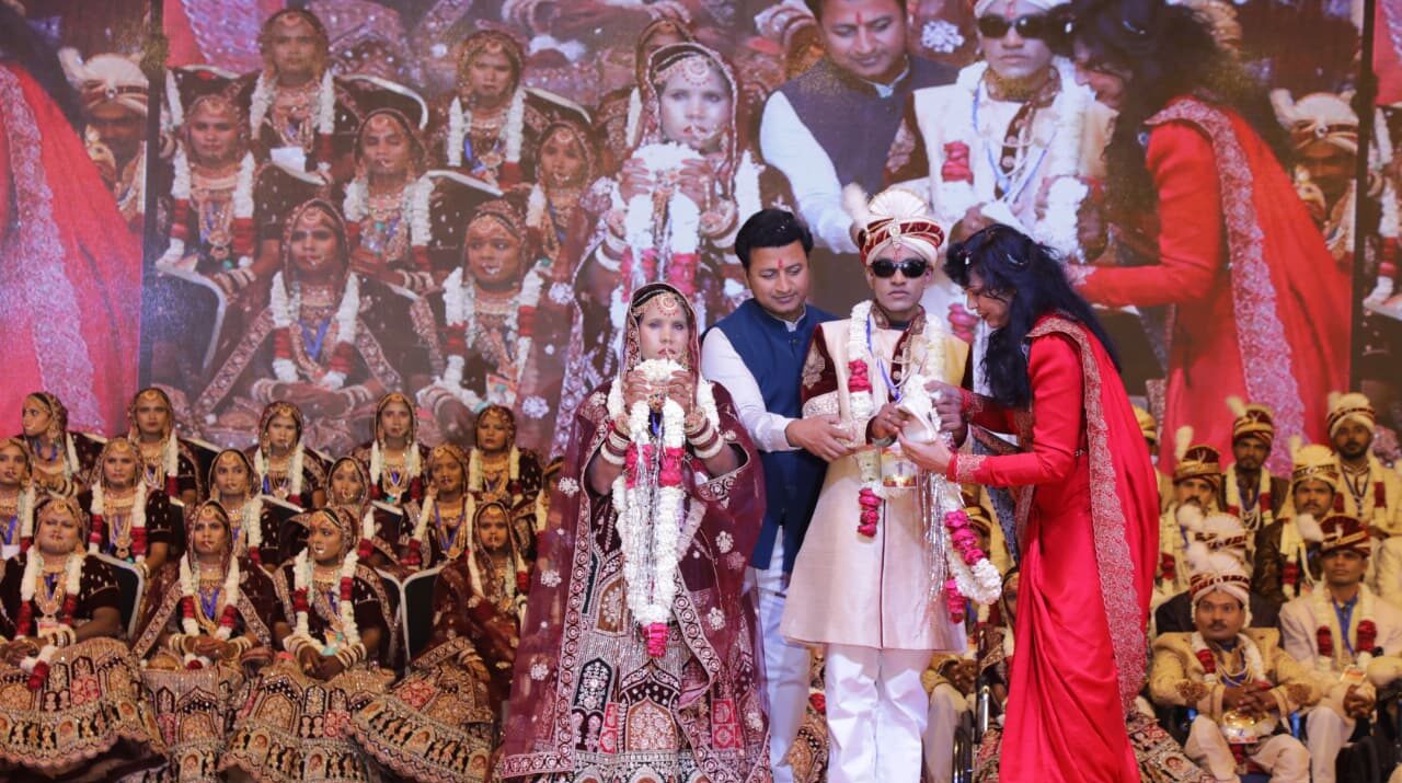 मानवता का महायज्ञ : नारायण सेवा संस्थान में 46वां दिव्यांग एवं निर्धन सामूहिक विवाह समारोह