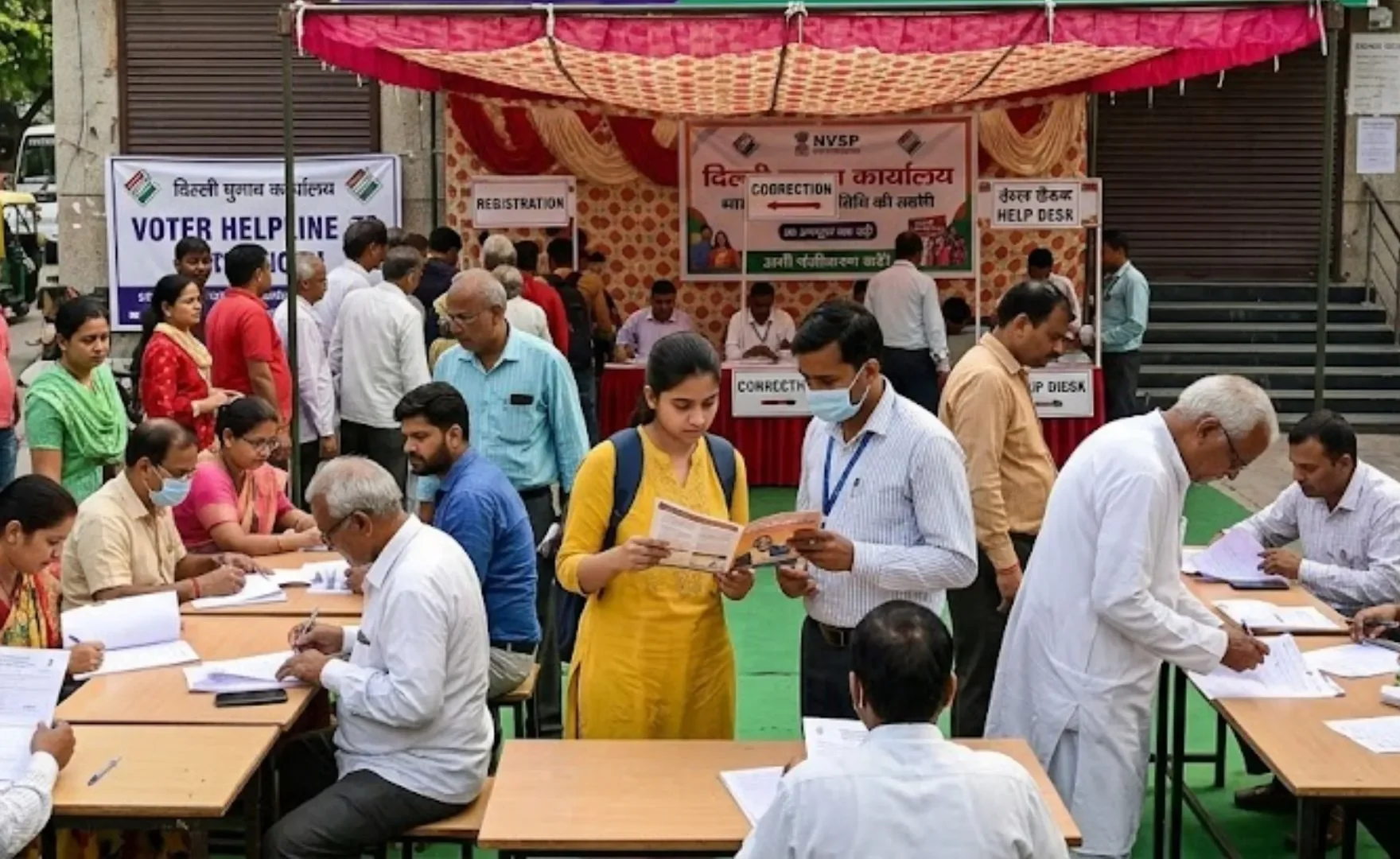 दिल्ली में वोटर लिस्ट सुधारने का आखिरी मौका ! 25 अक्टूबर को सभी मतदान केंद्रों पर लगेंगे विशेष शिविर